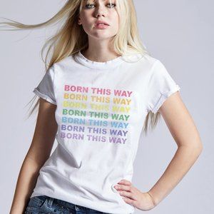 Recycled Karma Born This Way Tee Pearl White Small